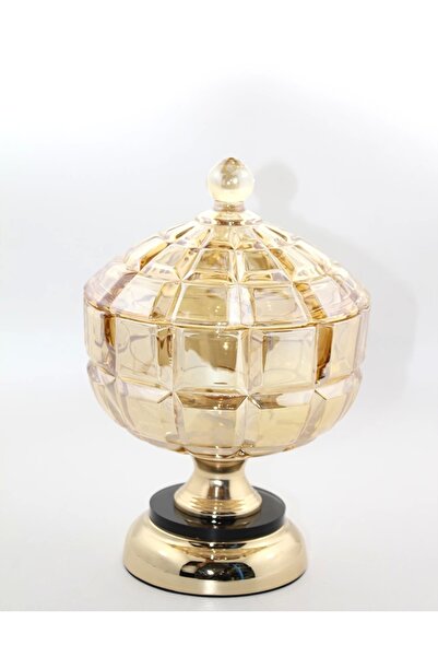 TTT Glass sugar bowl with lid model 2