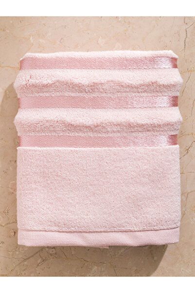 LC Waikiki Pink Embroidered Cotton Face Towel 50X80 cm