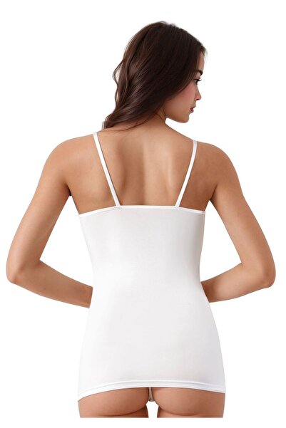 Lienna Women's Cotton Lycra String Strap Combed Cotton 2-Piece Undershirt L6K0K1T8Ka