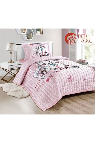 Red Rose Kids' Velvet Winter Compressed Bedspread - Soft, Comfortable and Stylish, Perfect for Your Child's Room