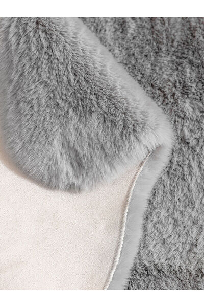 LC Waikiki Gray Plush Bath Mat 55X85 cm