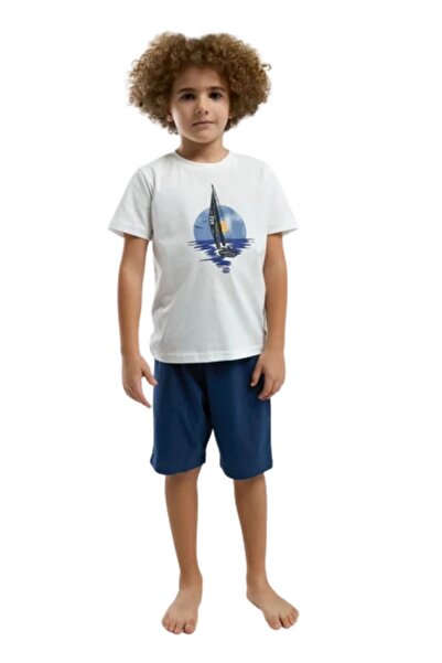 Arnetta Σετ πιτζάμες για αγόρια με λευκό σορτς 3314