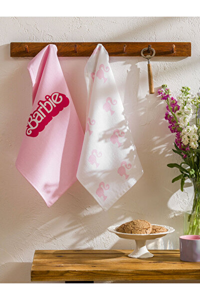 LC Waikiki Two Mt Shop Quality Lcw Home Pink Curl Printed Drying Cloth