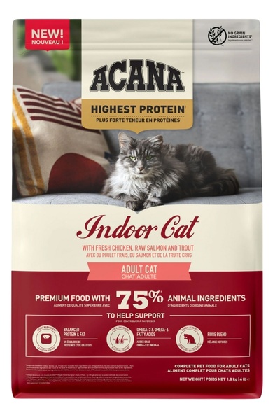 Orijen Acana Highest Protein Indoor Yetişkin Kedi Maması 1,8kg