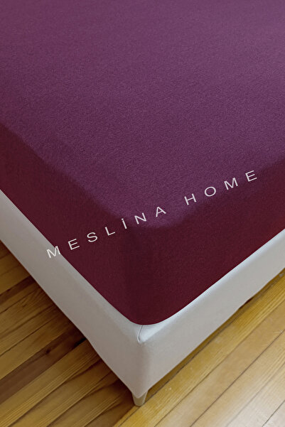 Meslina Home Combed Cotton Fitted Sheet 100% Cotton Sheet Combed Cotton Single Double-King Size