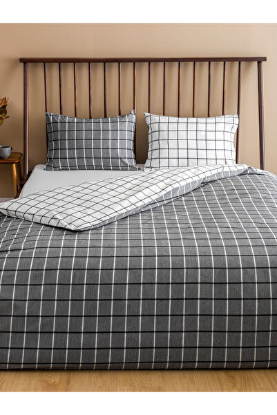 LC Waikiki Karişik Ekose Desenli Çift Kişilik Nevresim Seti