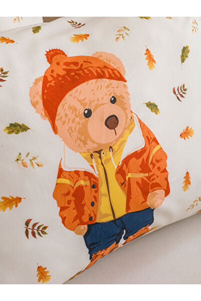 LC Waikiki Karişik Ayı Teddy Baskılı Çift Kişilik Nevresim Seti