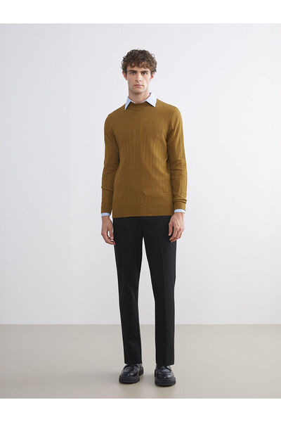 LC Waikiki Ανδρικό πλεκτό πουλόβερ με μισό ζιβάγκο Sari