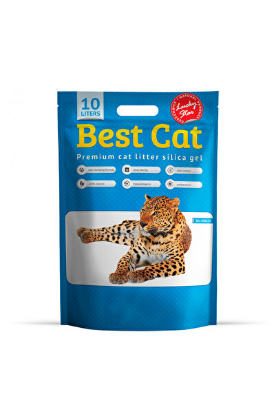 Best Cat Silicat - Așternut igienic pentru pisici, prospețime marină 10l