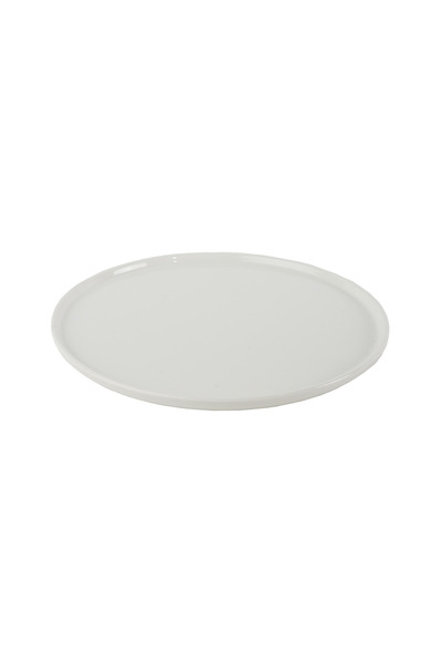 SQUALO Squalo Porcelain Round Serving Platter with Contemporary Design - White 2 x 30.5 x 30.5 cm