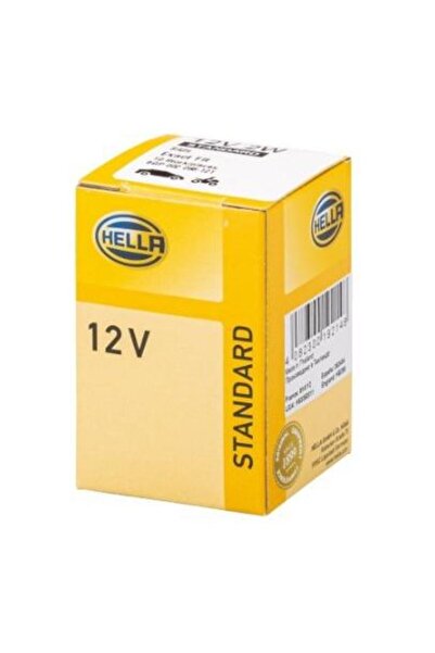 Hella Bec auto cu soclu BA9s 12V 2W T2W, Standard 8GP 002 068-121