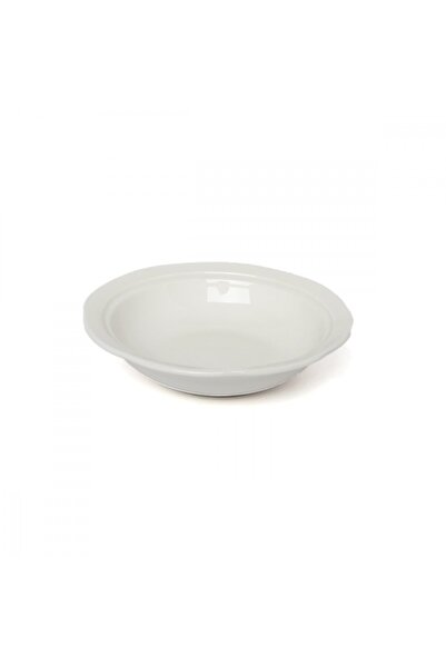 SQUALO Squalo - Elegant Round Porcelain Serving Dish, White - 7.5x15.5x15.5 cm