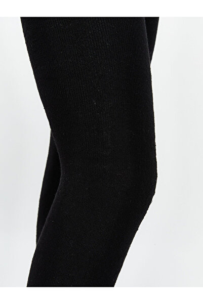 LC Waikiki Μαύρο Βασικό Κοριτσίστικο Καλσόν Σετ 2 τεμαχίων