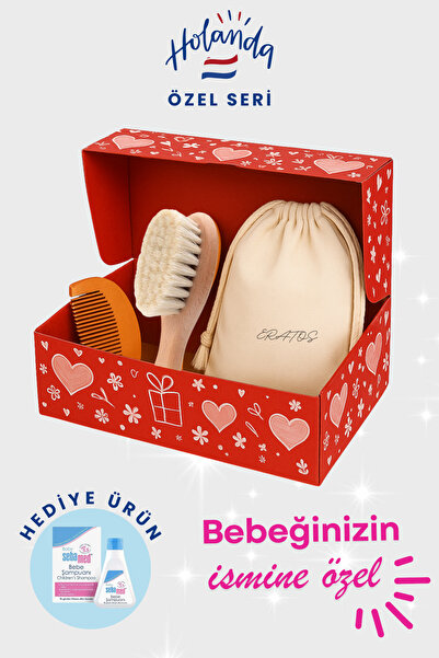 ERATOS Hollanda Özel Seri Bebeğinizin İsmine Özel Bakım Seti- Hediye Kutusu ile Gönderilir