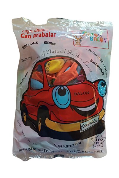 Atom Luxury Car Patterned Balloon 100 Pieces