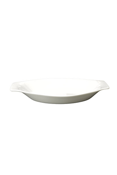 SQUALO Squalo - Elegant Boat-Shaped Porcelain Serving Dish, White - 4x31x16.7 cm