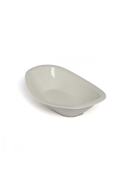 SQUALO Squalo - Elegant oval porcelain serving platter with a contemporary design - White 6.5x26x17.2 cm