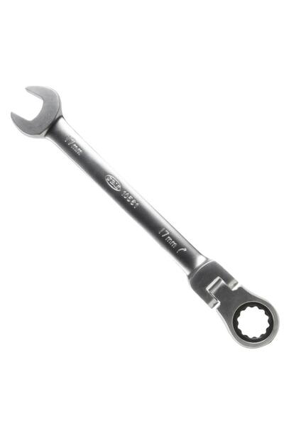 JBM Cheie Combinată cu Clișeu și Cap Rotativ, 17 mm, 10561