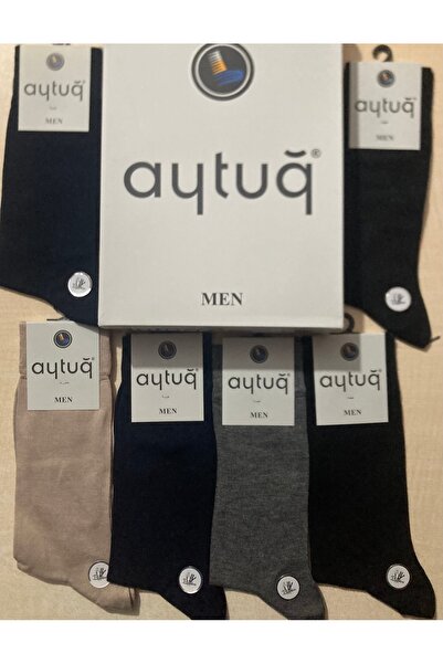 Aytuğ Bambu Seri Dikişsiz Bambu Erkek Çorap 6 lı Paket