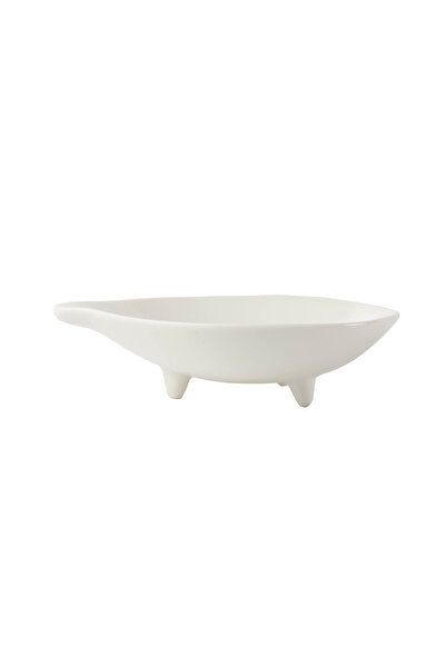 SQUALO Squalo - White Porcelain Drop-Shaped Plate - 3x12.5x10