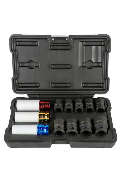 JBM Set of 12 1/2" Impact Socket Wrenches, Model 52343