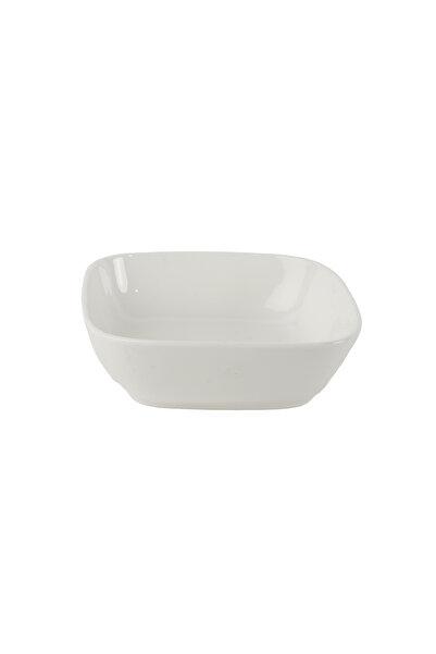 SQUALO Squalo - Elegant Square Serving Dish (Porcelain) with a Contemporary Design - White 5.5x18.7x18.7 cm