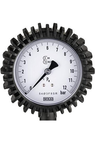 HAZET HZ9041G-1 pneumatic gun for tire inflation, with analog pressure gauge, 1 meter hose, p