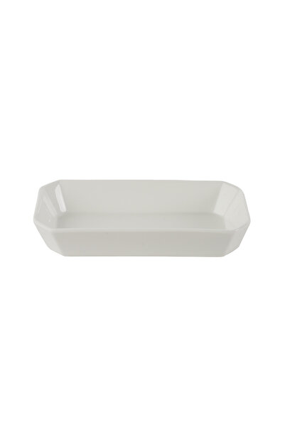 SQUALO Squalo - Elegant Rectangular Serving Dish (Porcelain) White - 3.5x19.5x10 cm