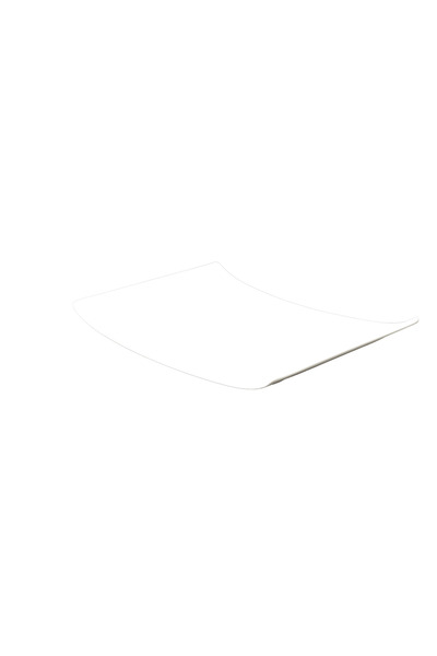 SQUALO Squalo - Elegant Rectangular Flat Curved Serving Dish (Porcelain) White - 2x21x15 cm