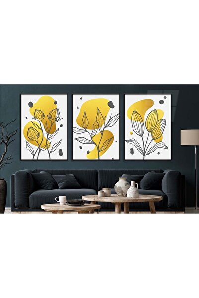 seninürünün Σετ 3 τεμαχίων με θέμα την τέχνη της εκτύπωσης σε πραγματικό γυαλ...