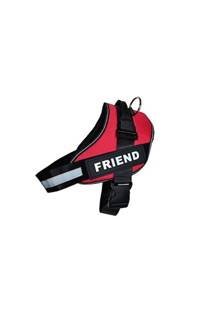 OEM Ham pentru câini, inscripția „FRIEND”, roșu, mărimea XXL, 42-60 kg