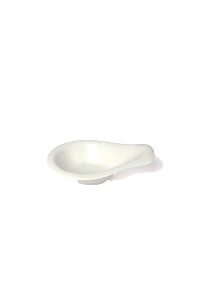 SQUALO Squalo - Drop-shaped porcelain serving plate with an elegant and modern design - White 10.5x31x22 cm