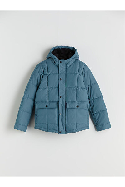 LC Waikiki Palton puf pentru băiat cu glugă LCW Kids