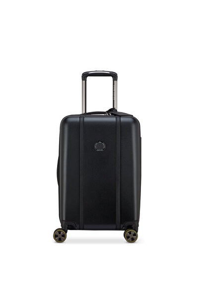 Delsey CADENCE 4-DOUBLE WHEEL EXPANDABLE CABIN TROLLEY 55CM DEEP BLACK