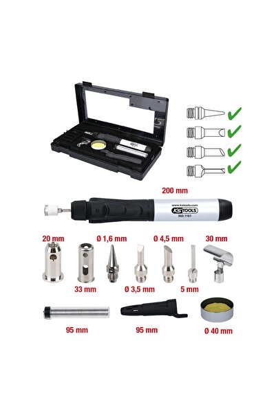 KS Tools Set pentru Micro-Lipituri, 11 Piese - Kit de Instrumente pentru Lipi...
