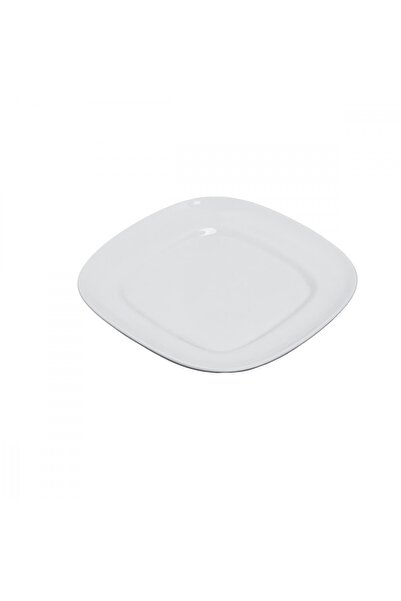 SQUALO Squalo - Elegant Square Porcelain Dish with Modern Design - White 24.5X24.5X2.5 cm