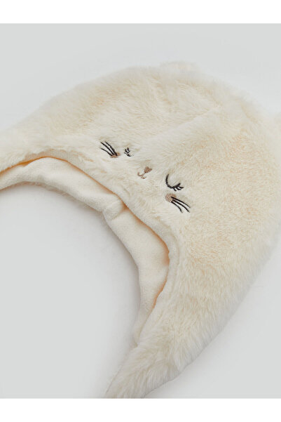LC Waikiki Vizyon New Season Baby Girl Snow Hat with Ear Detail