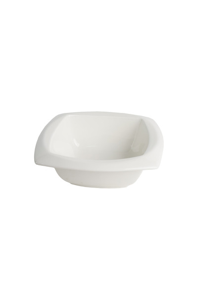SQUALO Squalo - Elegant Square Porcelain Dish with Contemporary Design - White 10x31x31 cm