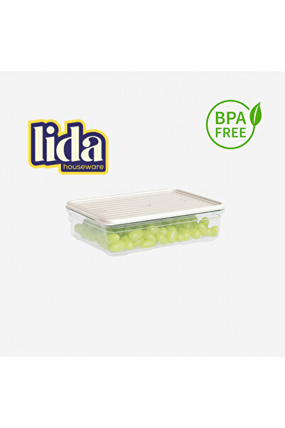 Lida Houseware 1100 ml Smart Plastic Storage Container – with Airtight Lid
