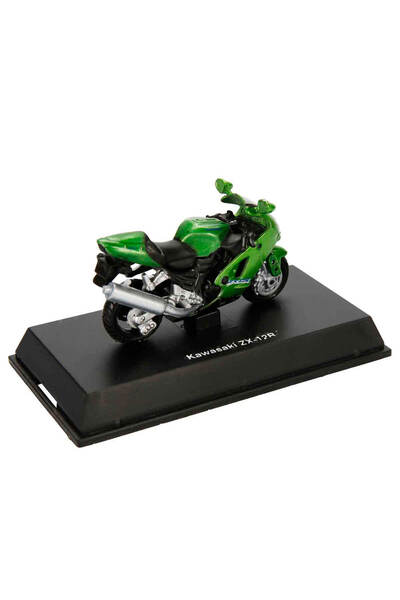 LRS STORE Kawasaki ZX-12R Metal Model Motosiklet 7,5 cm Özel Standlı Koleksiyon Oyuncak Motorsiklet 1/32