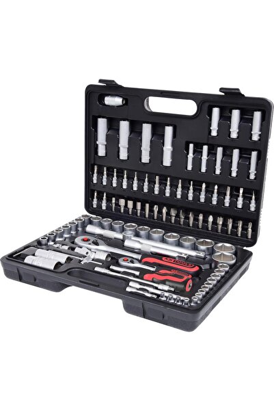 KS Tools 96 Piece Socket Wrench Set, Sizes 1/4" and 1/2"