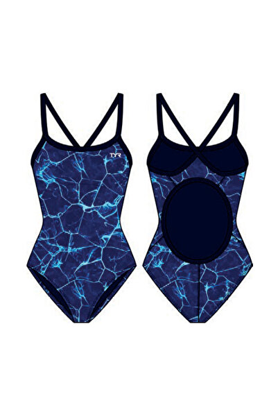 TYR Durafast Elite® DF Kız Çocuk Mayosu - Synapse (Mavi)