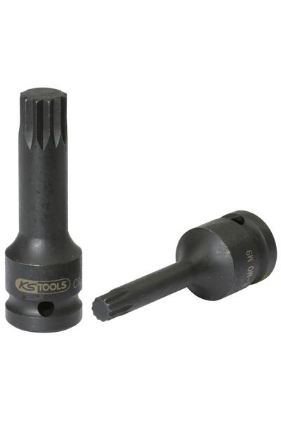 KS Tools Cap de clichet 1/2" cu mulți dinți, lung, model M6