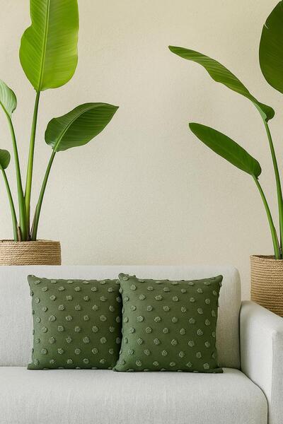 bufidik Polka Dot Patterned Throw Pillow Cover Double 43X43