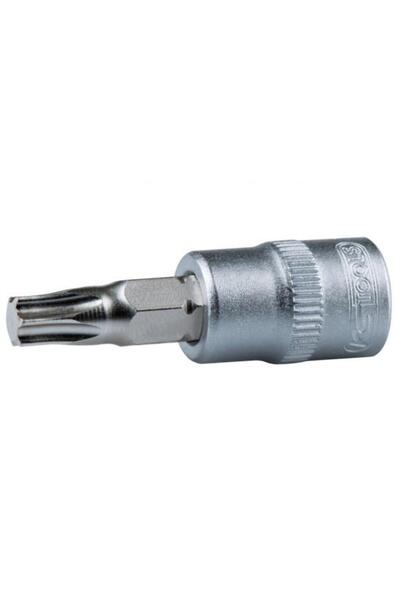 KS Tools Cheie tubulară Torx T27 911.1449, pătrat 1/4 inch, 37 mm, oțel crom-...