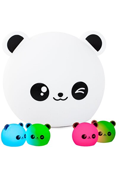 miraza Lampa de Veghe Copii, Panda, LED, Senzor Tactil, 5 Moduri Iluminare, Baterii Incluse