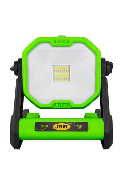 JBM Rotating LED work light 60004, mains or battery powered 20 V, luminous flux 12