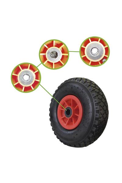 JBM Roată din plastic 12055, dimensiuni 260 x 85 mm, compatibilă cu liza de t...