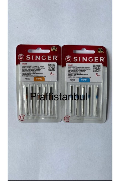 SİNGER OVERLOK İĞNE SETİ 2'Lİ - 80/12 - 90/14 NUMARA
