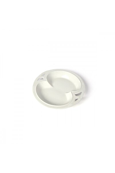 SQUALO Squalo Porcelain Round Serving Platter with Contemporary Design - White 30.5 x 30.5 x 5 cm